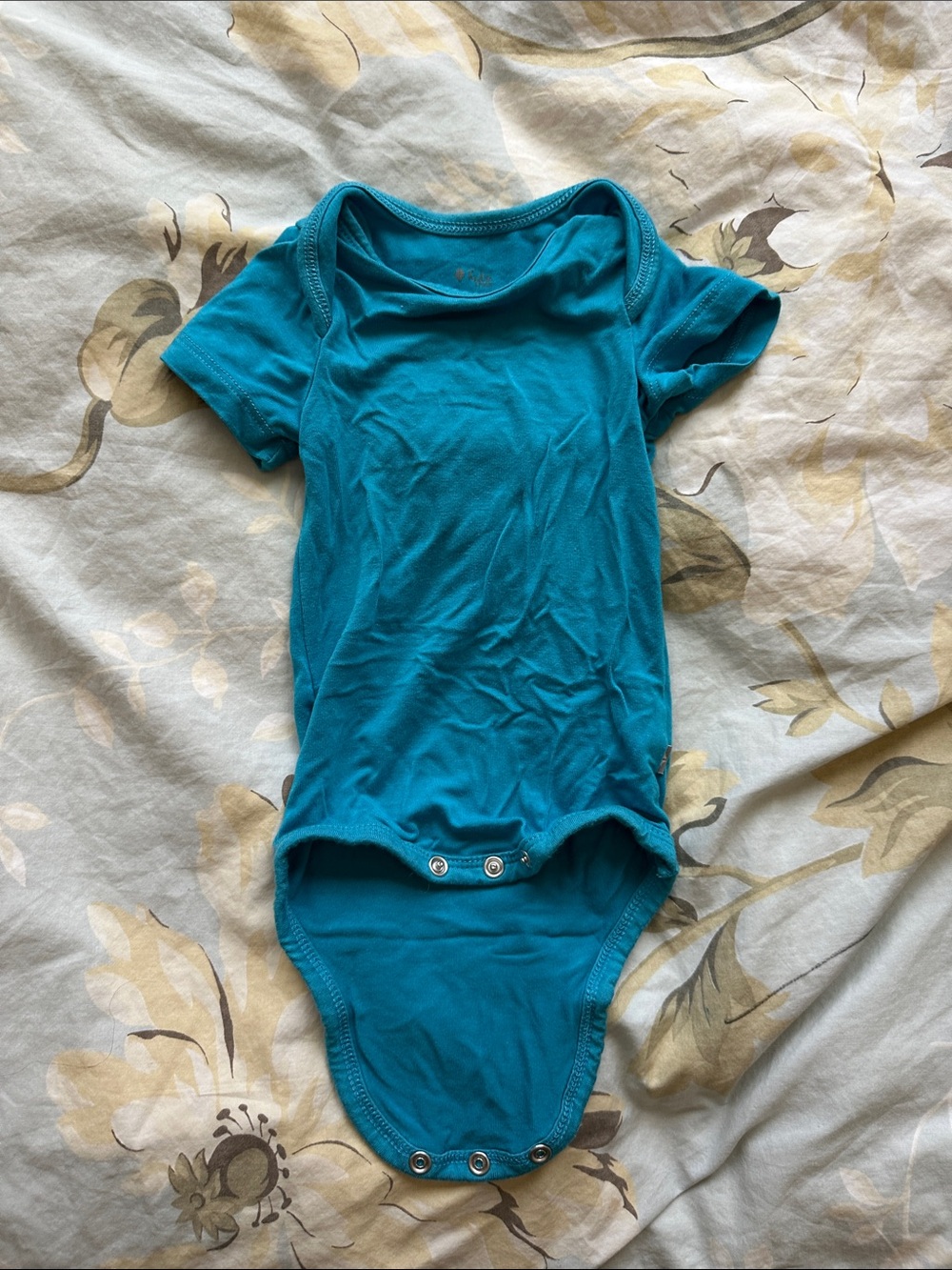 Kyte BABY Teal Short-Sleeve One-Piece Bodysuit